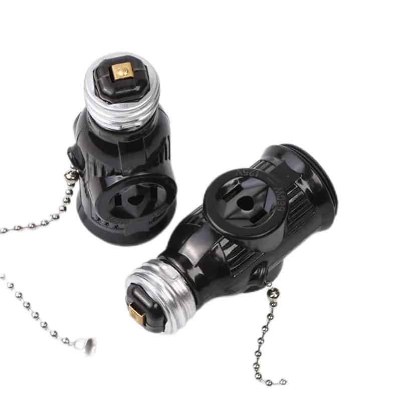 E26 phenolic lamp sockets with pull chain switch